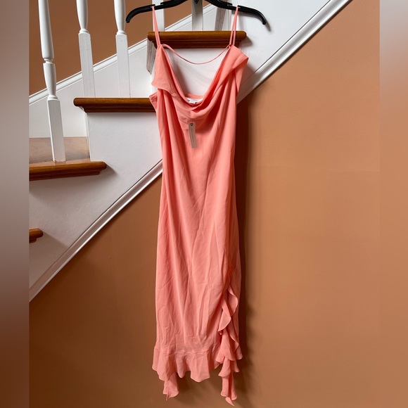 Anthropologie NWT Sz Med Mare Mare gorgeous dress! ! Orange sherbet color - Picture 4 of 11